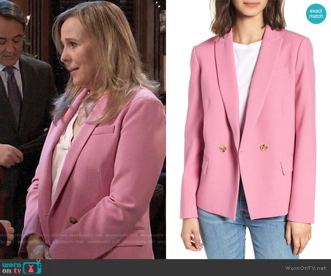 J. Crew Dover Blazer worn by Laura Collins (Genie Francis) on General Hospital