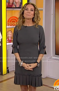 Kathie’s grey pleated dress on Today