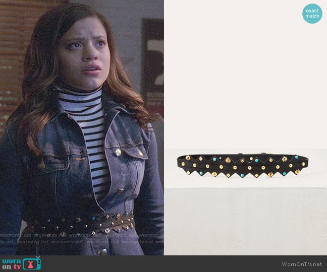 Maje Airelle Belt worn by Maggie Vera (Sarah Jeffery) on Charmed