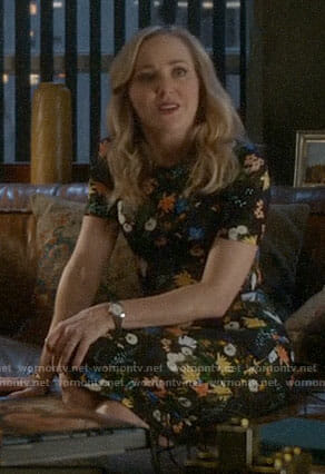 Marissa’s floral short sleeved dress on Bull