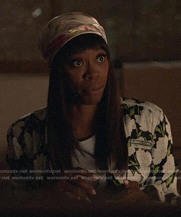 Molly’s floral robe on Insecure