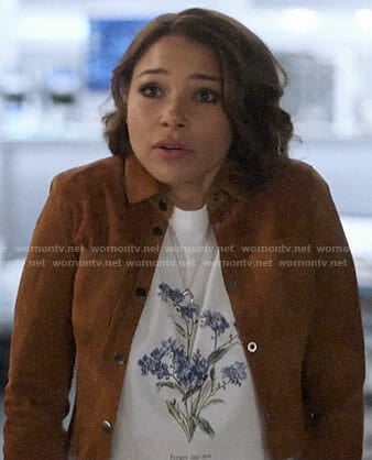 Nora’s flower graphic tee on The Flash