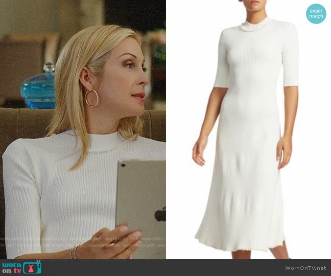 Proenza Schouler Rib Knit Midi Dress worn by Melissa Daniels (Kelly Rutherford) on Dynasty