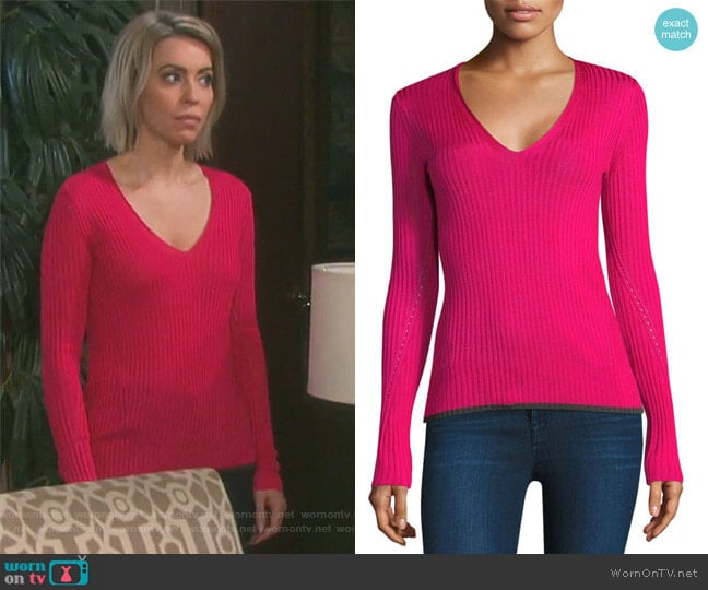 Rag & Bone Alyssa Sweater worn by Mimi Lockhart (Farah Fath) on Days of our Lives