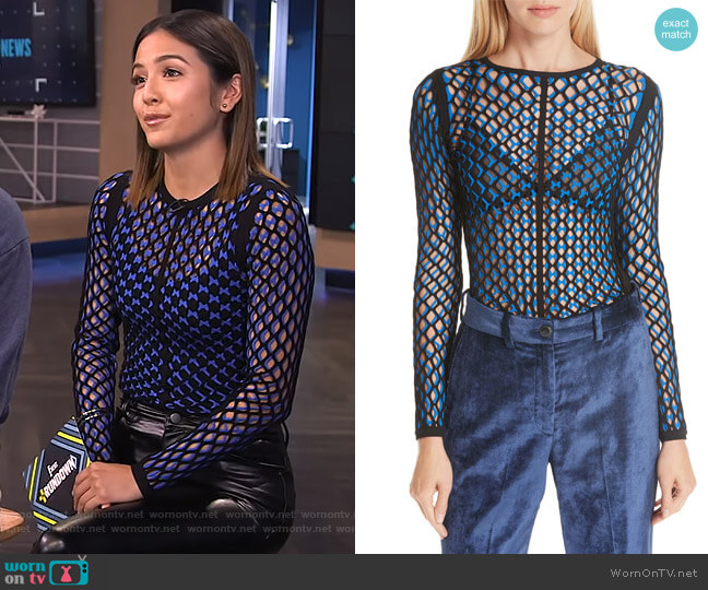 Rag and Bone Wes Layered Top worn by Erin Lim on E! News