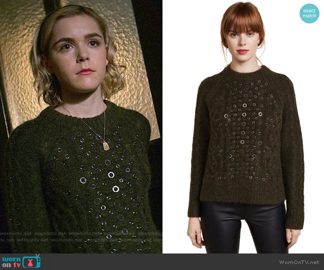 Rag & Bone Jemima Sweater worn by Sabrina Spellman (Kiernan Shipka) on Chilling Adventures of Sabrina