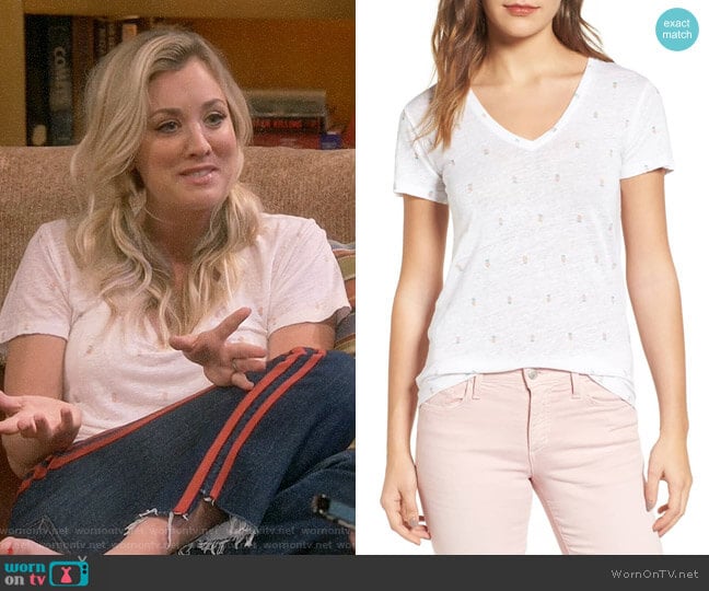 Rails Cara Tee worn by Penny Hofstadter (Kaley Cuoco) on The Big Bang Theory