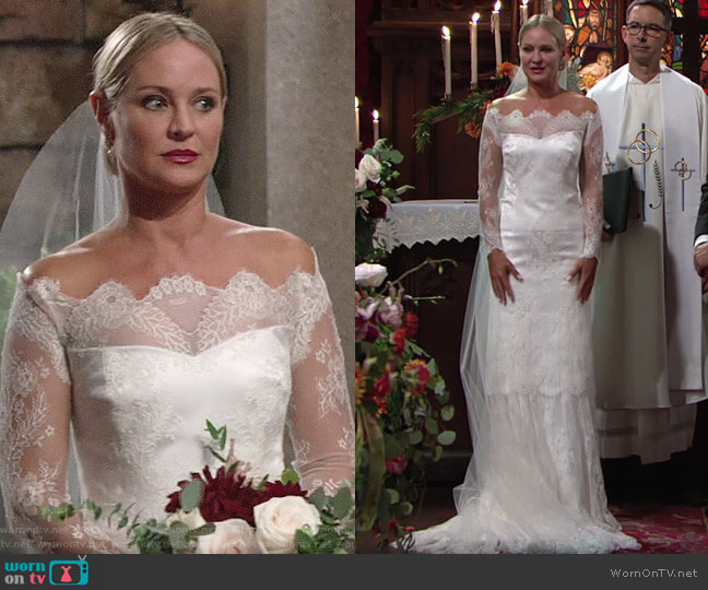 Wardrobe Department Custom Made worn by Sharon Newman (Sharon Case) on The Young and the Restless