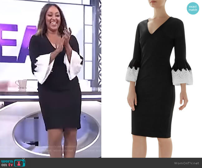 Ted Baker Rastrel Bell Sleeve Dress worn by Tamera Mowry on The Real