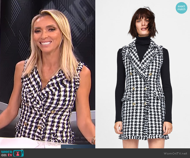 Zara Tweed Dress worn by Giuliana Rancic on E! News