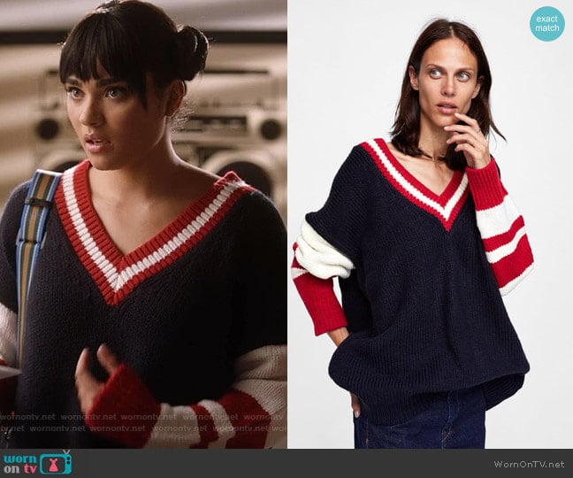 Zara Oversized Sweater worn by Simone Davis (Brittany O'Grady) on Star