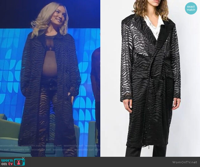 Adam Selman Double Breasted Trench Coat worn by Star Davis (Jude Demorest) on Star