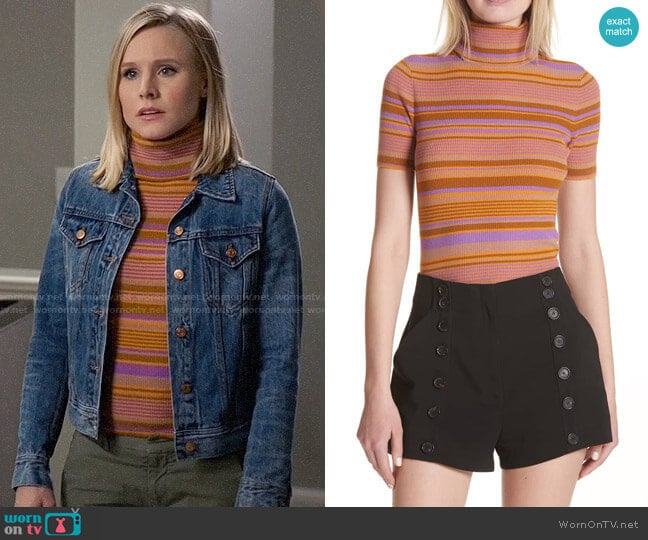 A.L.C. Doninico Sweater worn by Eleanor Shellstrop (Kristen Bell) on The Good Place