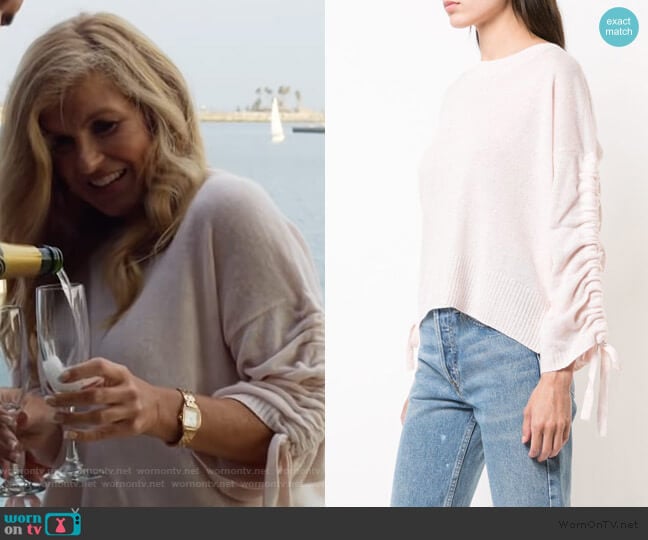 ALC Lace-up Long Sleeve Sweater worn by Debra Newell (Connie Britton) on Dirty John