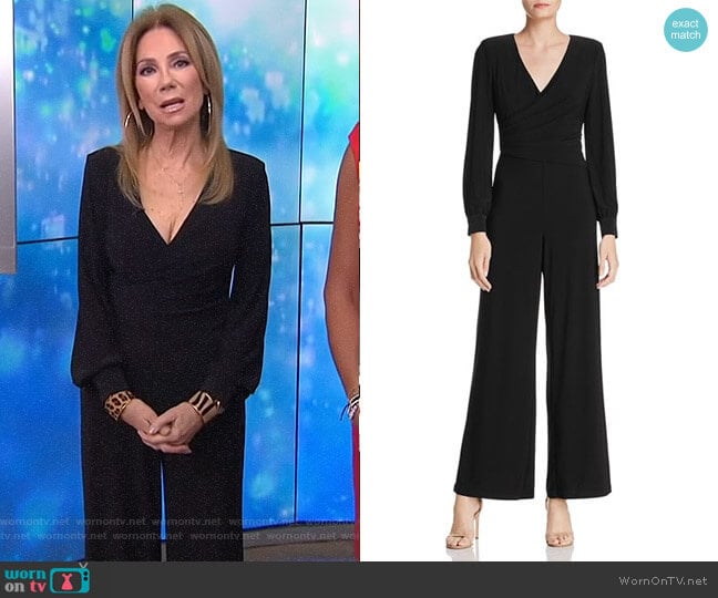 Adrianna Papell Draped Matte Jersey Jumpsuit worn by Kathie Lee Gifford on Today