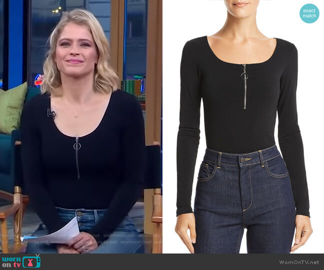 Alice + Olivia Eila Bodysuit worn by Sara Haines on Good Morning America