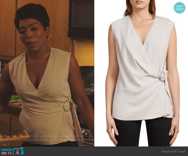 All Saints Callie Top worn by Athena Grant (Angela Bassett) on 9-1-1