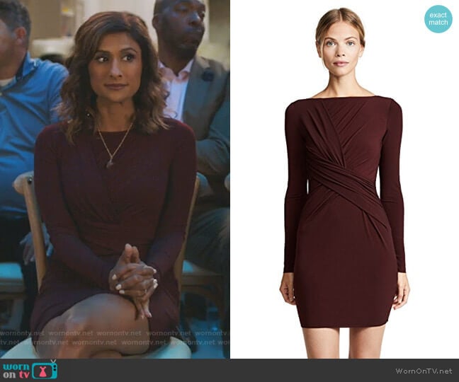 Bailey 44 Clandestine Dress worn by Emet Kamala-Sweetzer (Sarayu Blue) on I Feel Bad