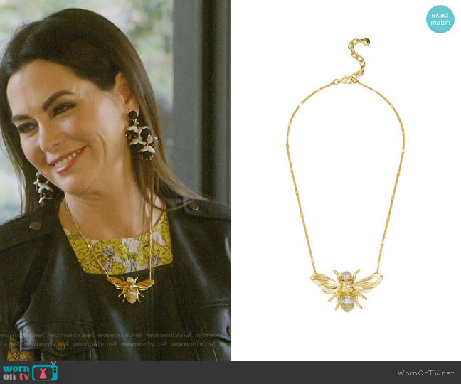 Baublebar Bumblebee Pendant worn by D’Andra Simmons on The Real Housewives of Dallas