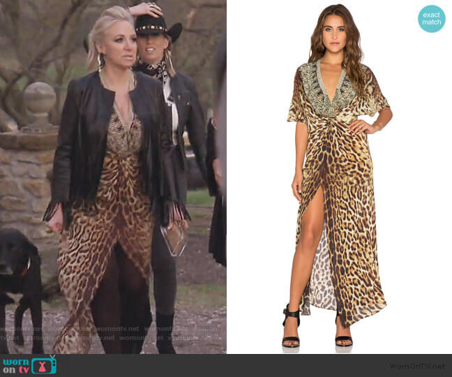 Camilla Split Front Twist Dress worn by Margaret Josephs on The Real Housewives of New Jersey