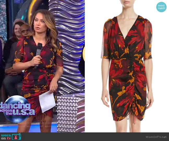 Diane von Furstenberg Kelda Dress worn by Ginger Zee on Good Morning America