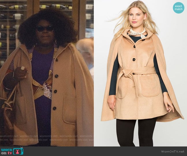 Eloquii Studio Tie Waist Cape worn by Becky (Gabourey Sidibe) on Empire