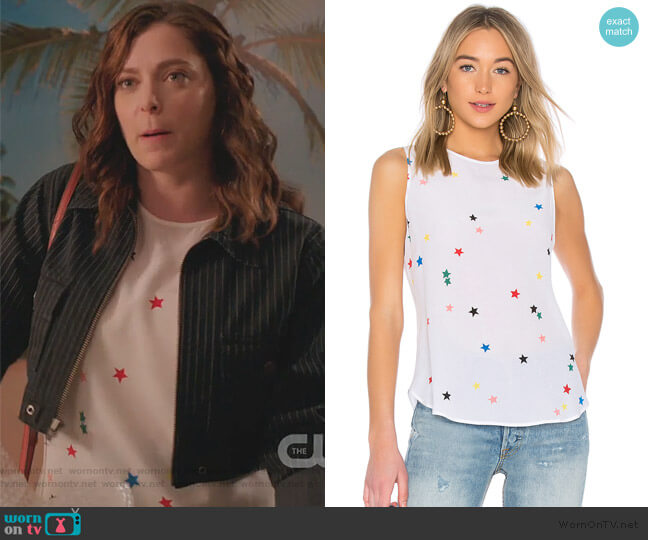 Equipment Lyle Star Tank worn by Rebecca Bunch (Rachel Bloom) on Crazy Ex-Girlfriend