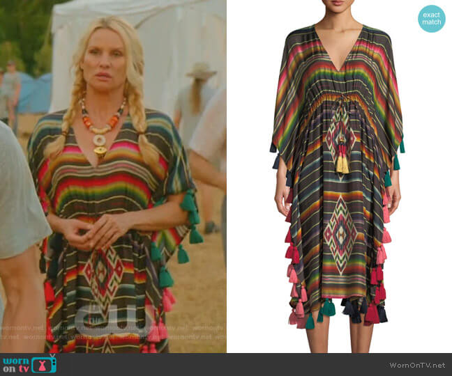 Figue Amirta Kaftan worn by Alexis Carrington (Elaine Hendrix) on Dynasty