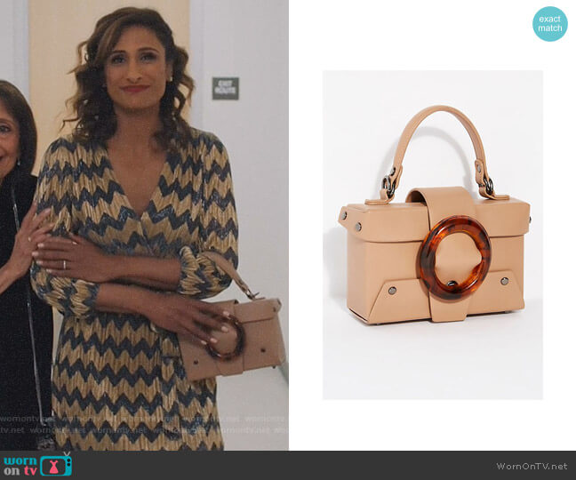 Free People Vienna Mini Tote worn by Emet Kamala-Sweetzer (Sarayu Blue) on I Feel Bad
