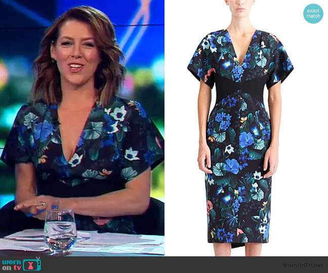 Ginger and Smart Harmony Fitted Dress worn by Gorgi Coghlan on The Project