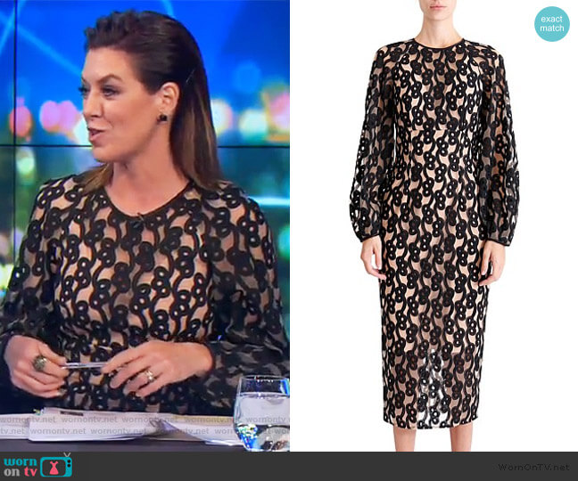 Ginger & Smart Link Dress with Sleeve worn by Gorgi Coghlan on The Project