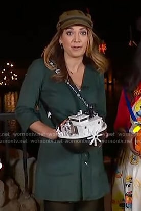 Ginger’s green wrap dress on Good Morning America