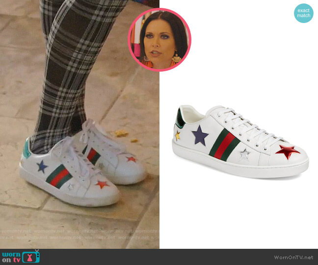 Gucci New Ace Star Sneaker worn by LeeAnne Locken on The Real Housewives of Dallas