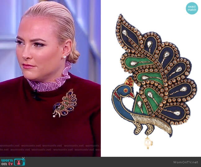 Gucci Jewell Brooch worn by Meghan McCain on The View