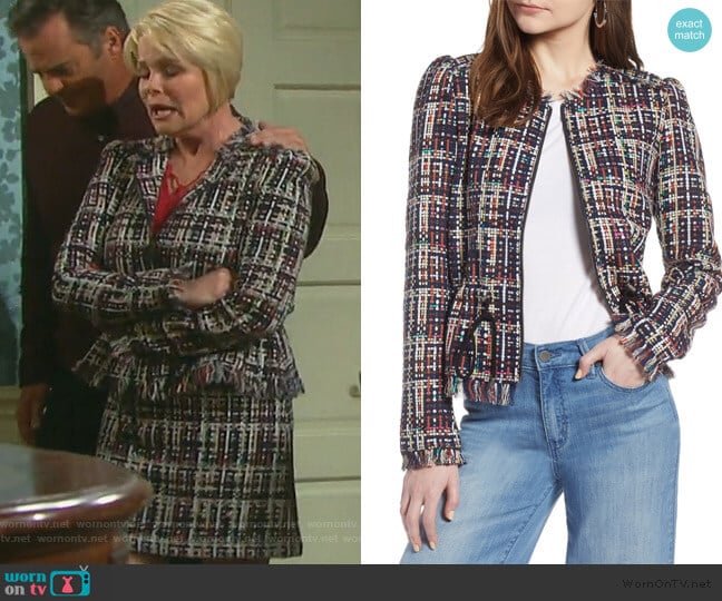 Halogen Tweed Jacket worn by Bonnie Lockhart (Judi Evans) on Days of our Lives