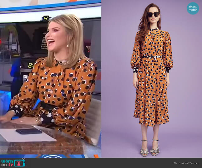 Hunter Bell Casper Dress worn by Jenna Bush Hager on Today