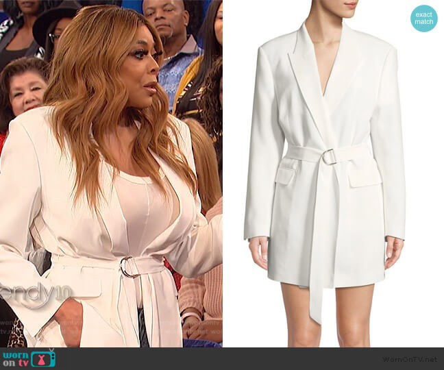 IRO Sensitive Wrap Dress worn by Wendy Williams on The Wendy Williams Show