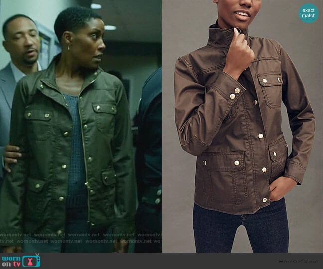 J. Crew Downtown Field Jacket worn by Lynn Stewart (Christine Adams) on Black Lightning