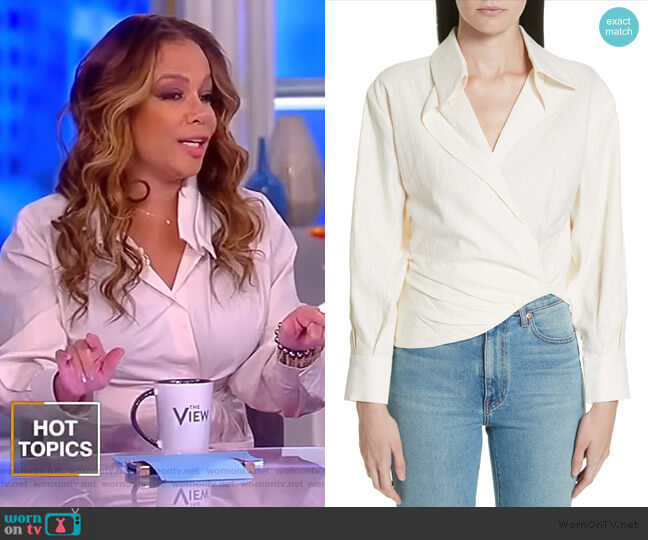 Jacquemus Sabah Blouse worn by Sunny Hostin on The View