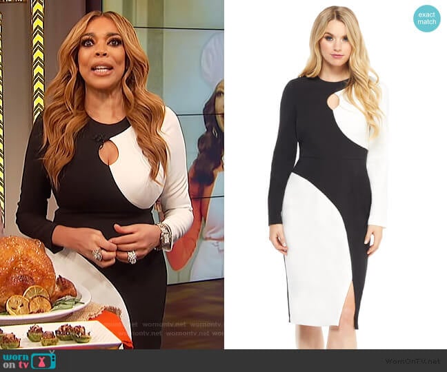 Maggy London Bia Midi Dress worn by Wendy Williams on The Wendy Williams Show