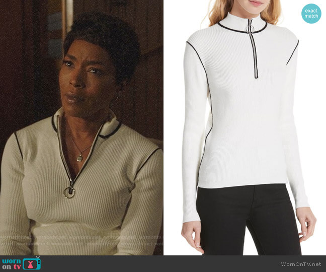 Maje Mandou Sweater worn by Athena Grant (Angela Bassett) on 9-1-1