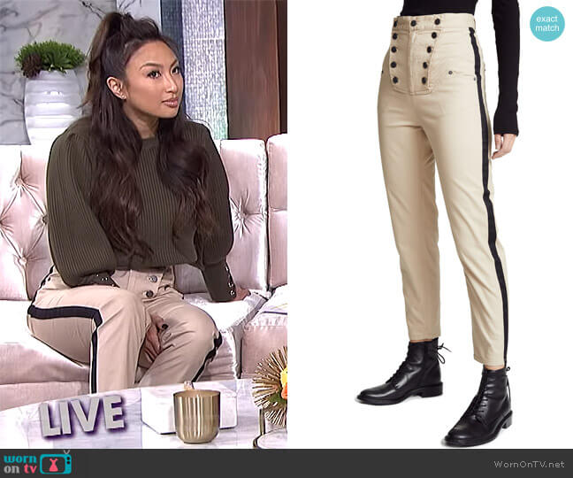 Marissa Webb Deacon Canvas Pants worn by Jeannie Mai on The Real