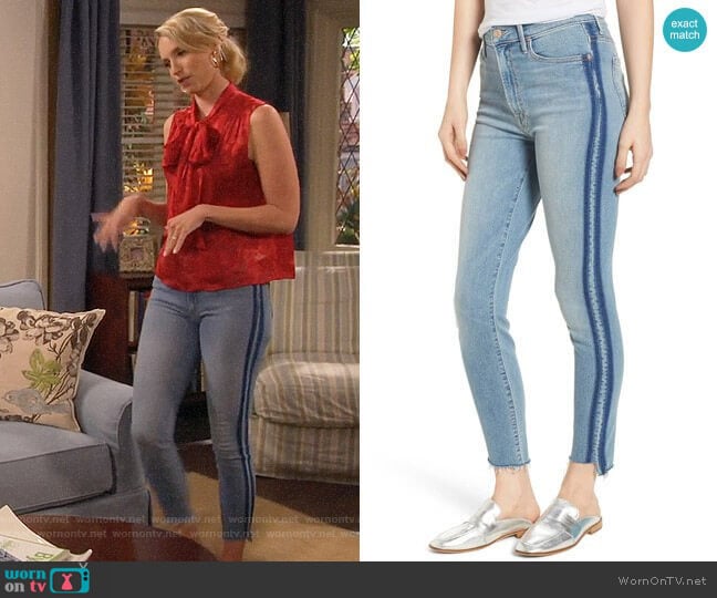 Mother The Stunner Jeans worn by Mandy Baxter (Molly McCook) on Last Man Standing
