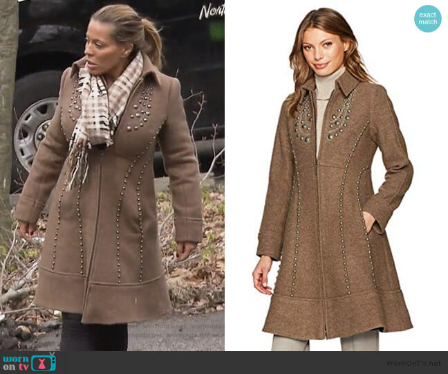 Nanette Lepore Grace Coat worn by Dolores Catania on The Real Housewives of New Jersey