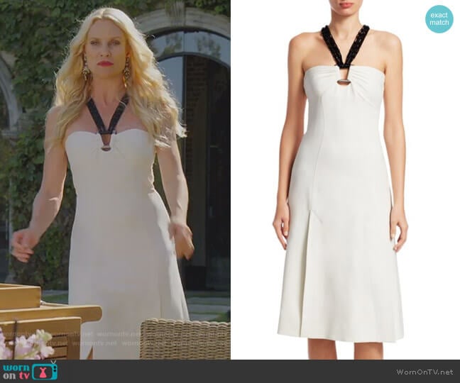 Proenza Schouler Macrame Dress worn by Alexis Carrington (Elaine Hendrix) on Dynasty