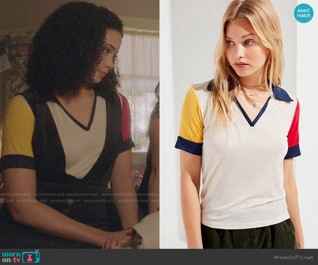 Project Social T Jonni Polo Shirt worn by Macy Vaughn (Madeleine Mantock) on Charmed