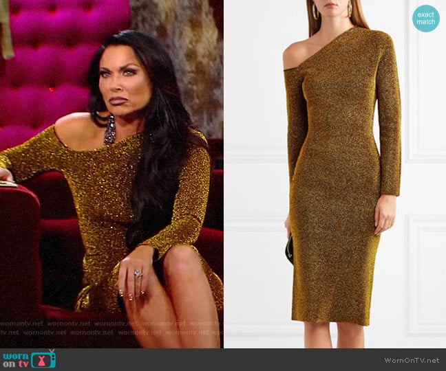 Solace London Liva Dress worn by LeeAnne Locken on The Real Housewives of Dallas