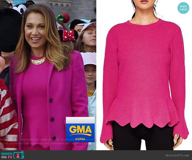 Ted Baker Bobbe Sweater worn by Ginger Zee on Good Morning America