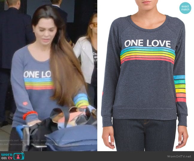 Chaser One Love Top worn by D’Andra Simmons on The Real Housewives of Dallas