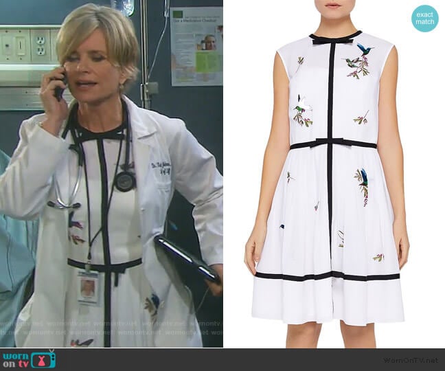 Ted Baker Iina Dress worn by Kayla Brady (Mary Beth Evans) on Days of our Lives